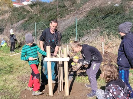 Práce na zahradě - projekt Klimatická zahrada