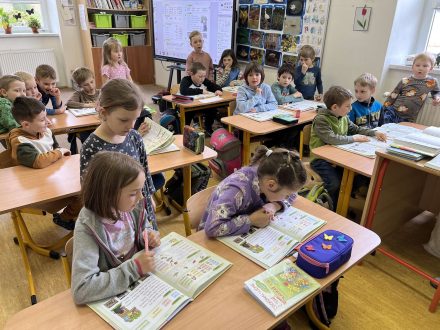 Návštěva předškoláků v první třídě