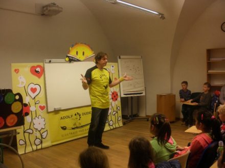 6. 4. 2016 Beseda s ilustrátorem Adolfem Dudkem